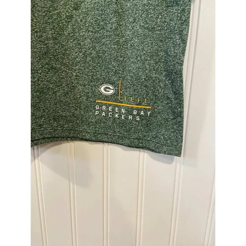 Green Bay Packers Nike Shirt Women's Large 3/4 Sleeve Green, Yellow Football